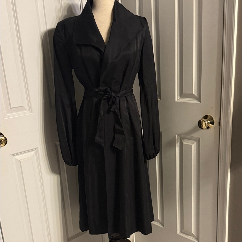 BCBG To the Max Black Trench Coat